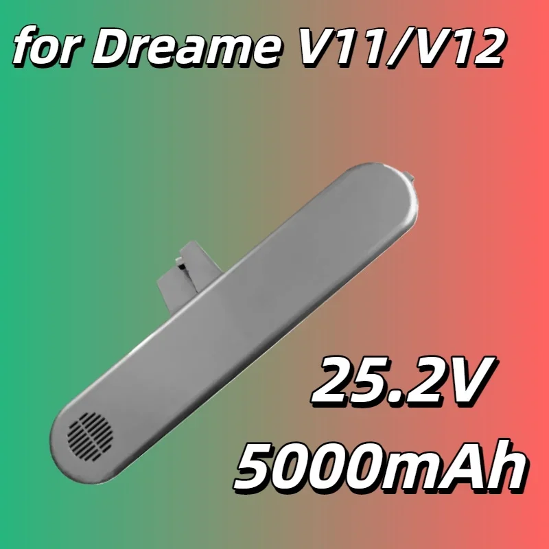 

25.2V 5000mAh Rechargeable Lithium Battery –for Dreame V11/V12 & Mijia Dreame V10Pro/V12Pro Vacuum Cleaners, Long-Lasting Power