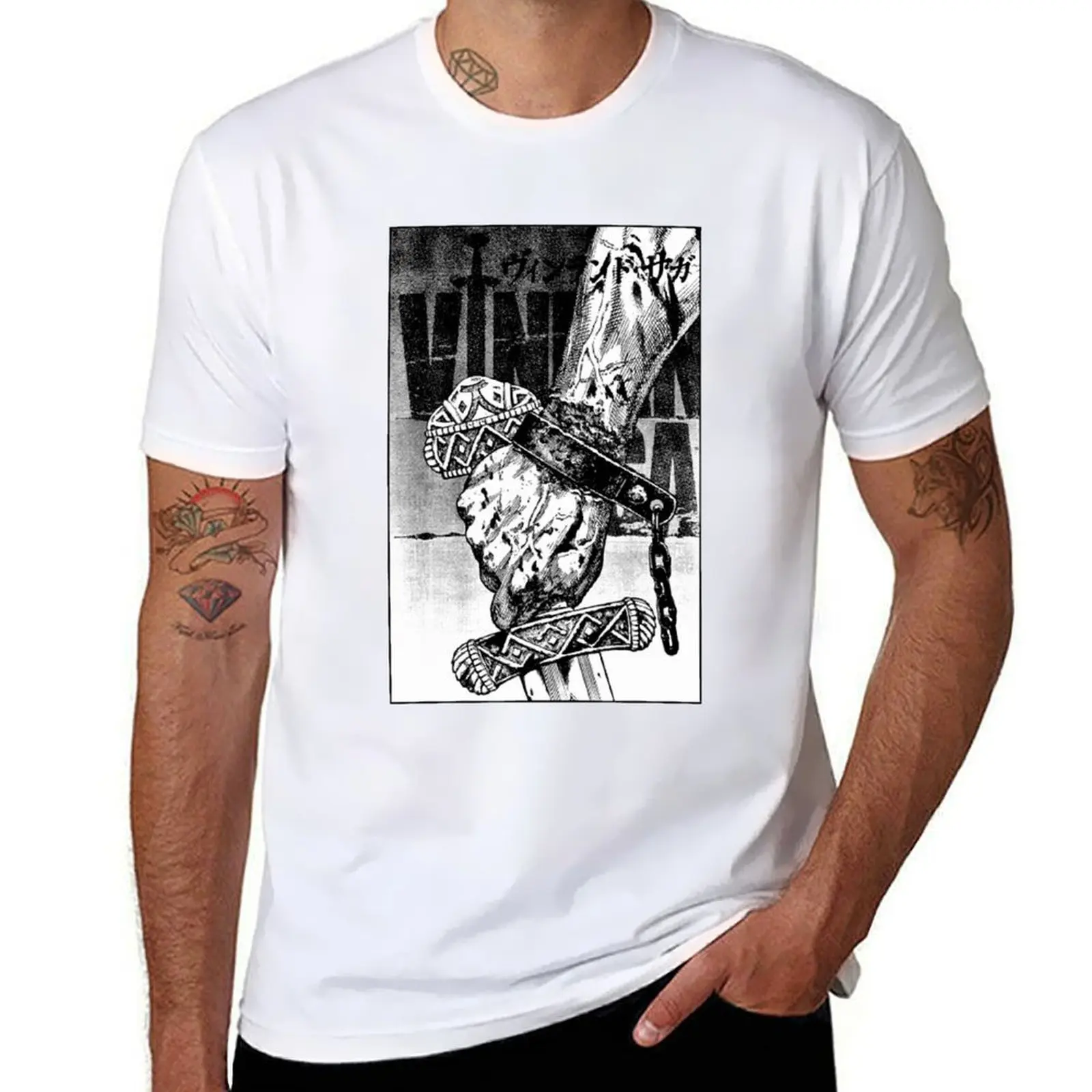 

Vinland Saga T-Shirt man t shirts for men t shirts for man pack cotton T-Shirt