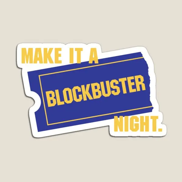 Make It A Blockbuster Night  Magnet Baby Refrigerator Cute  Decor Magnetic Toy Children Kids Funny Stickers Home