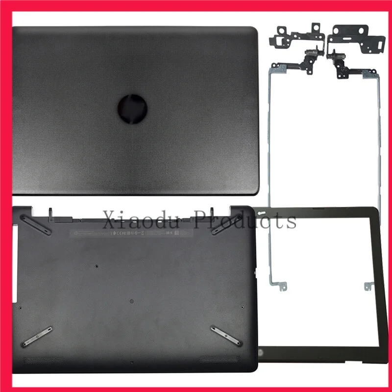 New for HP 17-bs 17ak 17ay black LCD back cover front bezel hinges bottom case