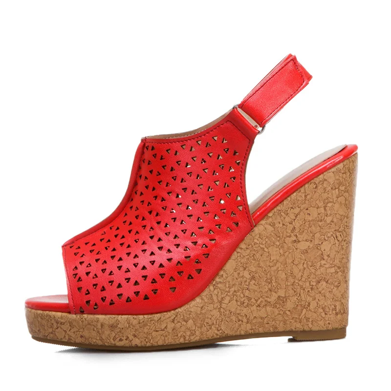Fashion Wedge Sandals Female Summer Shoes Platform Peep Toe High Heels Flip Flop Casual Party Wedge Shoe For Women Large Size 45