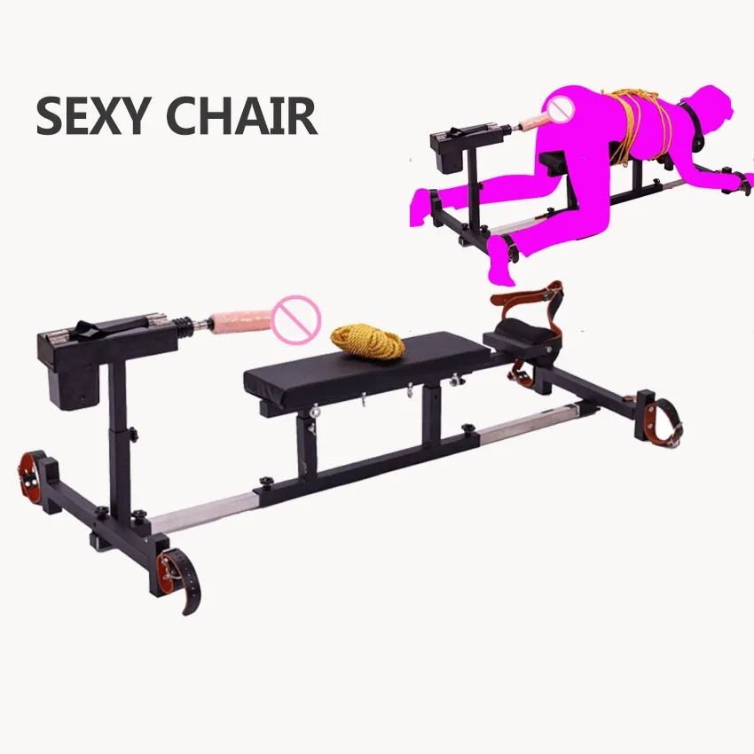 

Sex Kneeling Chair W Sex Gun Machine Bdsm Bondage Bed Restraint Frame Furniture Handcuffs Ankle Cuffs Sex Toys For Couples Game