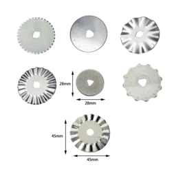 1PC Rotary Cutter Blades Replacement Rotary Blades Round Trimmer Refill Blades 28/45 mm Rotary Blades for Cutting Sewing Craft