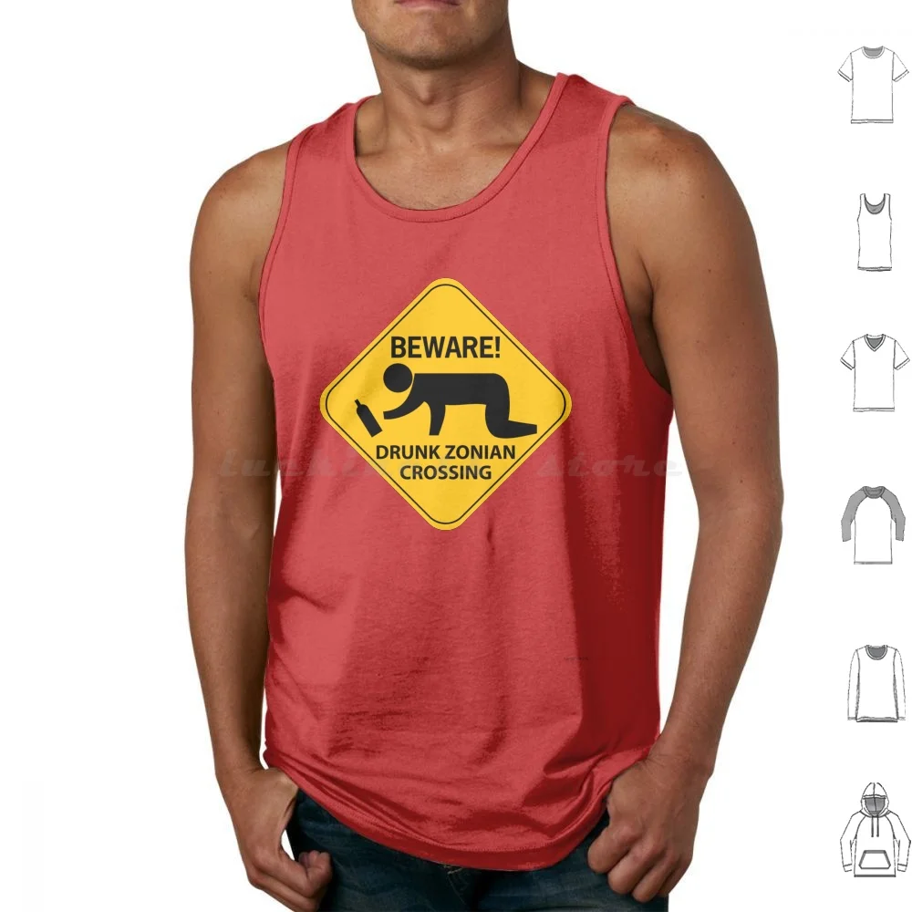 Drunk Zonian Tank Tops Chaleco Sin Mangas Drunk Zonian Panamá Canal Zone Zona Libre Pty Zone Panamá Canal Balboa Pacific