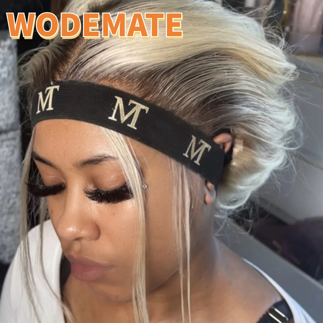 20 pçs/lote Lace Melting Wig Band para Bordas com logotipo personalizado Peruca Melt Band Ajustável Magic Sticker Edge Slayer Band para o cabelo do bebê