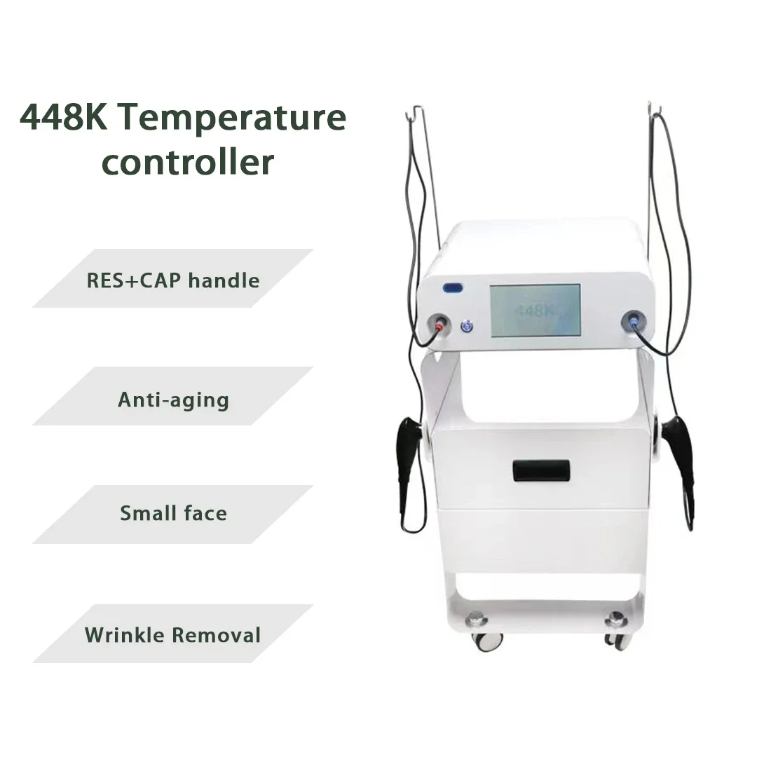 RET 448K Tecar Therapy Machine Professional Diathermy Pain Management Cell Balancing Lymph Drainage Device for Beauty Health