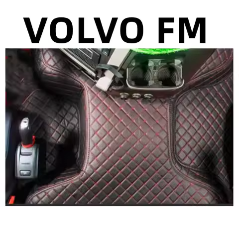 Floor Mats for VOLVO FM 500 460 420 410 Special Full Surround 3D Foot Pad Cab Interior Leather Double Deck Decoration Supplies