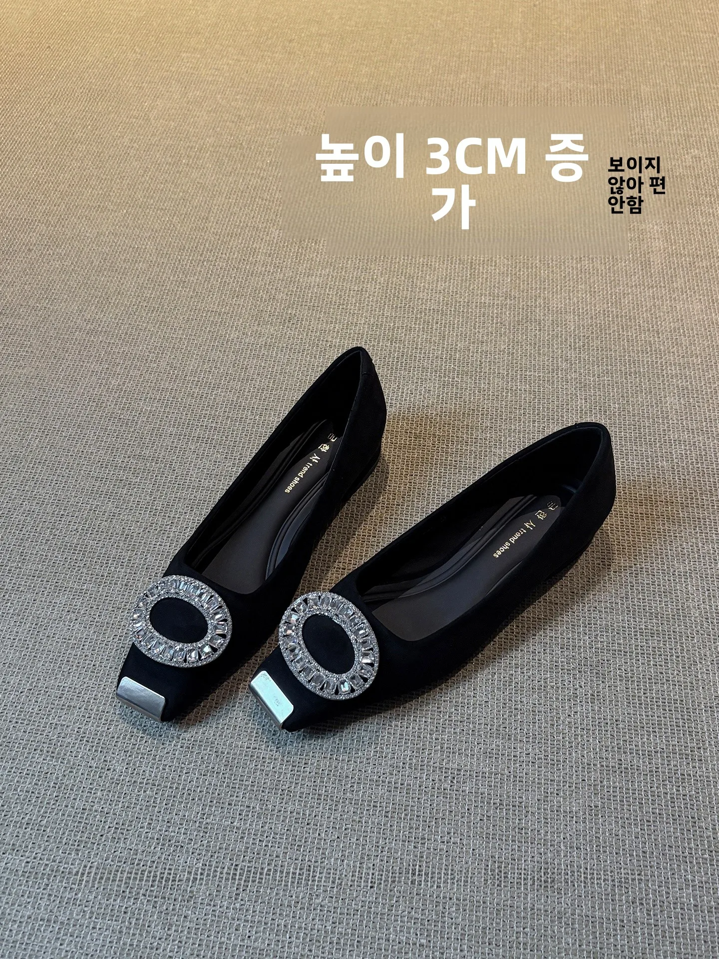 french-sle-leather-version-chunky-heel-water-diamond-square-bule-women's-slip-on-comfortable-mary-jane-oes-spring-faion