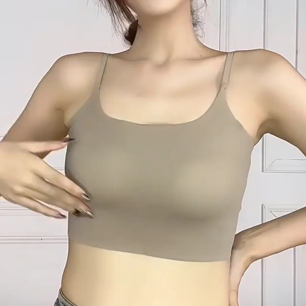 

3PCS Women's One-Piece Sports Bras Fixed Cup Beautiful Back Seamless Yoga Bra Fitness Vest With Chest Pad Push Up Soft Tank Top