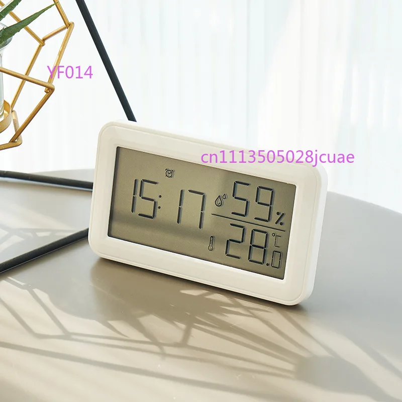

Large Screen LCD Thermohygrometer Alarm Clock Dual-purpose Wall Mounted & Desktop Minimalist Bedside Clock Cross-border Hot Sale