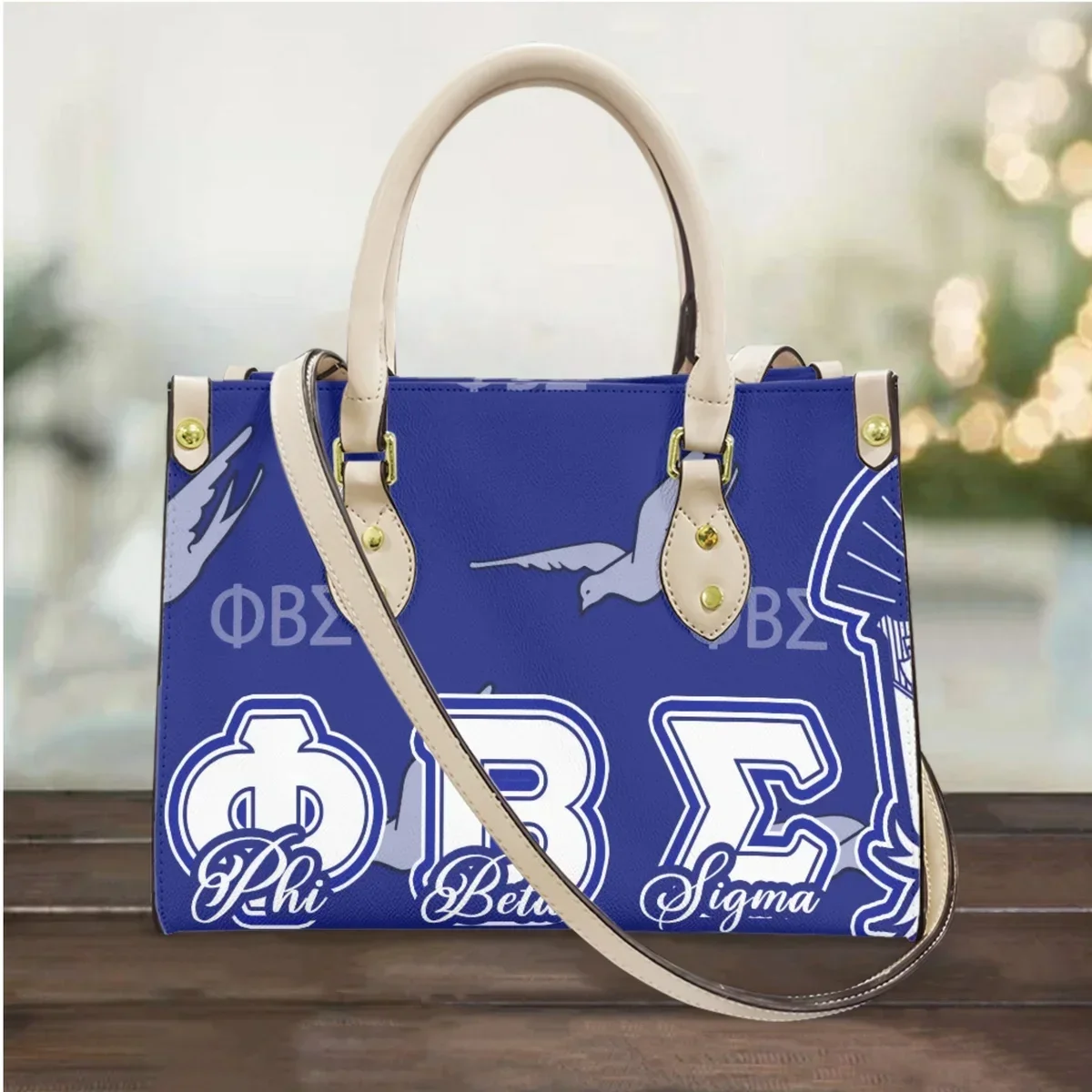 

Phi Beta Sigma Brand Designer New Shoulder Messenger Bag Wallet PU Leather Casual Large Capacity Handbag Mother's Day Gift Purse