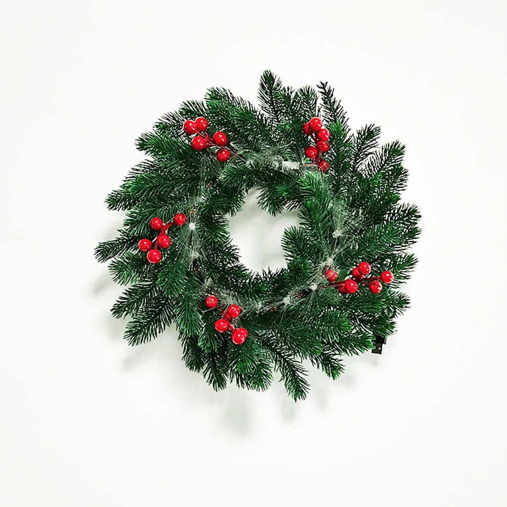 

1pc Lamp Christmas Hanging Decorative Door USB Decorative Door Wreath Garland Home Wreath Store Decoration Xmas Ornament