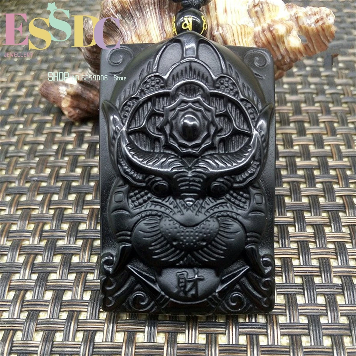 

NaturaObsidian Wealth Beast Brave Pendant Leader Men and Women's Tianlu Beast Necklace Exquisite Jewelry Amulet Hand Carving