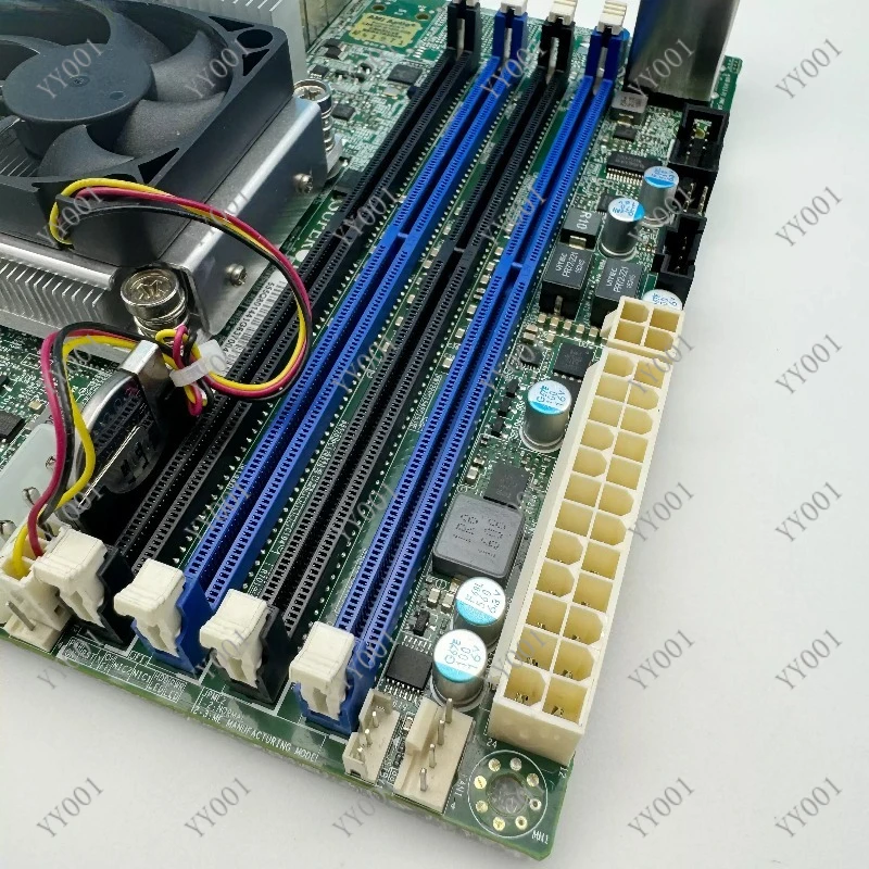 Used Mini ITX Server Motherboard for Xeon D1521 Dual 10G Ports NAS System