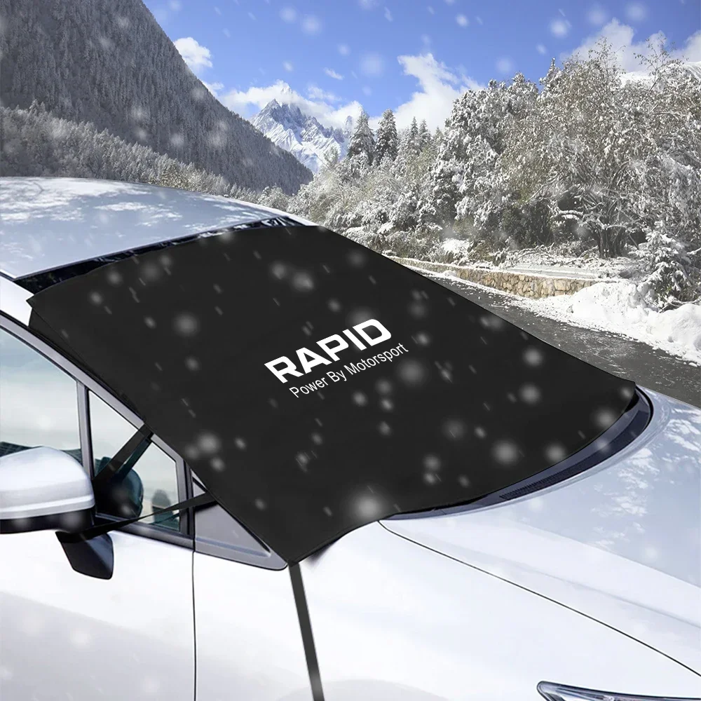 

For Skoda Rapid NH1 Spaceback NH2 NH3 Hatchback Sport Concept TSI TDI Monte Carlo Car Windshield Snow Blocker Cover Accessories
