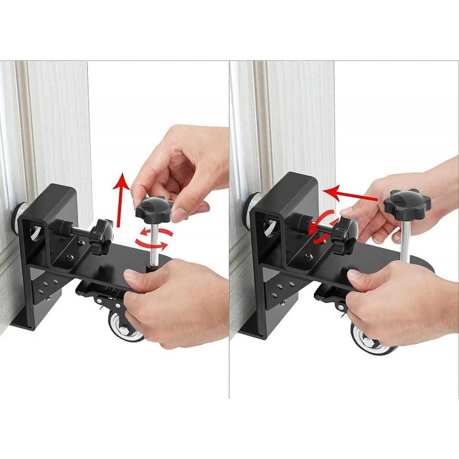 2 Pieces Door Board Dolly Labor Saving Door Installation Kit for 1