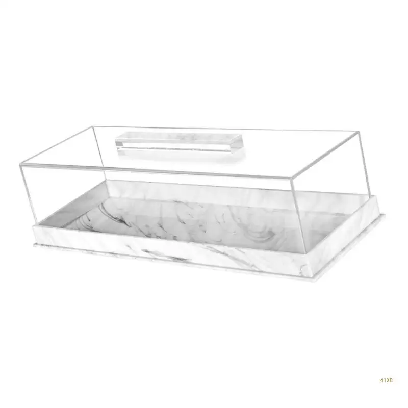 41XB Elegant Rectangular Cake Display Case Rectangular Cake Tray Cake Display Plate