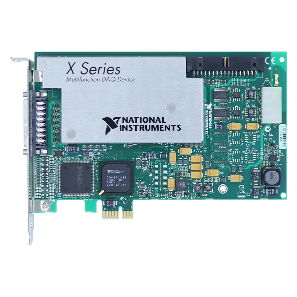 FOR NI PCIe-6351 X Series DAQ Card 16 AI 16-Bit 1.25 MS/s 2 AO 2.86 MS/s 24 DIO 4 Counter Timer ±10V PCI Express Genuine