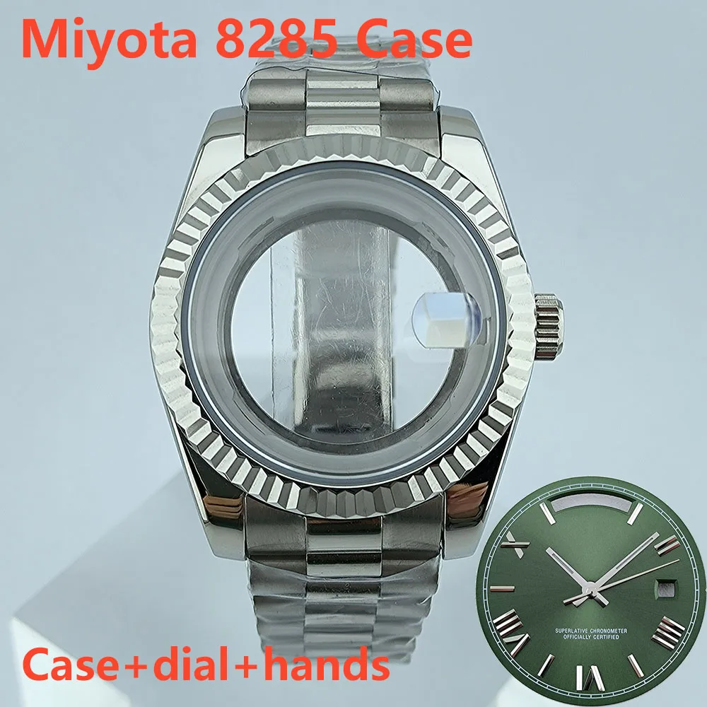 Miyota8285 นาฬิกา 39 มม.สแตนเลสผู้ชายนาฬิกาอัตโนมัติ Sapphire Glass เหมาะสําหรับ Miyota 8285 นาฬิกาเครื่องมือ