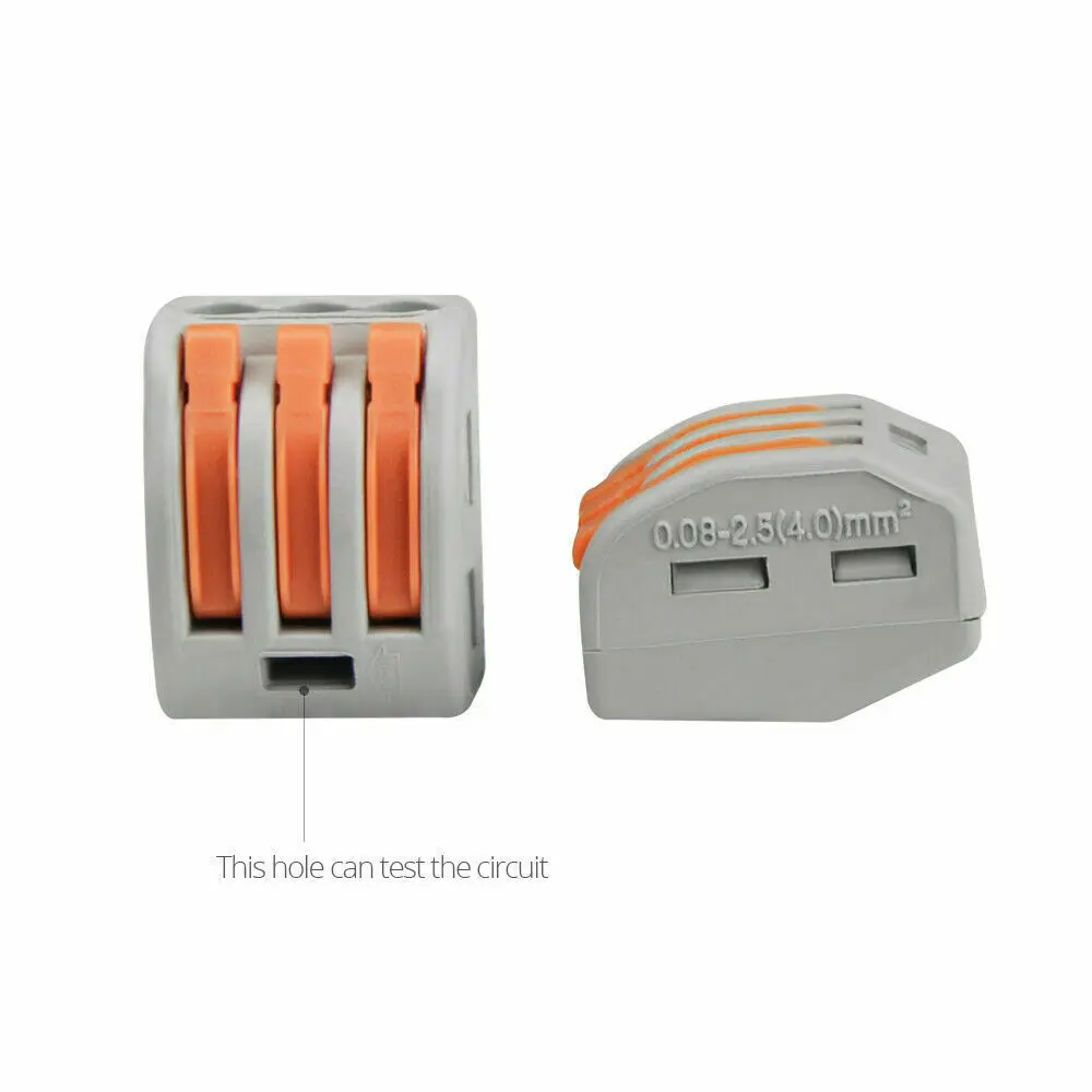 20/10Pcs Terminal Blocks PCT212-PCT218 SPL-2-3 0.08-2.5mm Universal Compact Electric Wire Cable Connectors Conductor Splitter