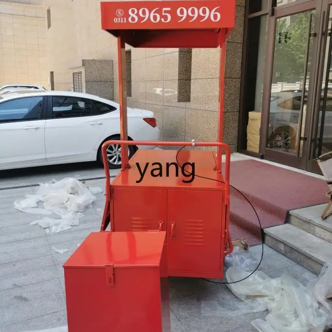 Tgf shopping mall wrought iron flower truck mobile stall car night market stall brand promotion display