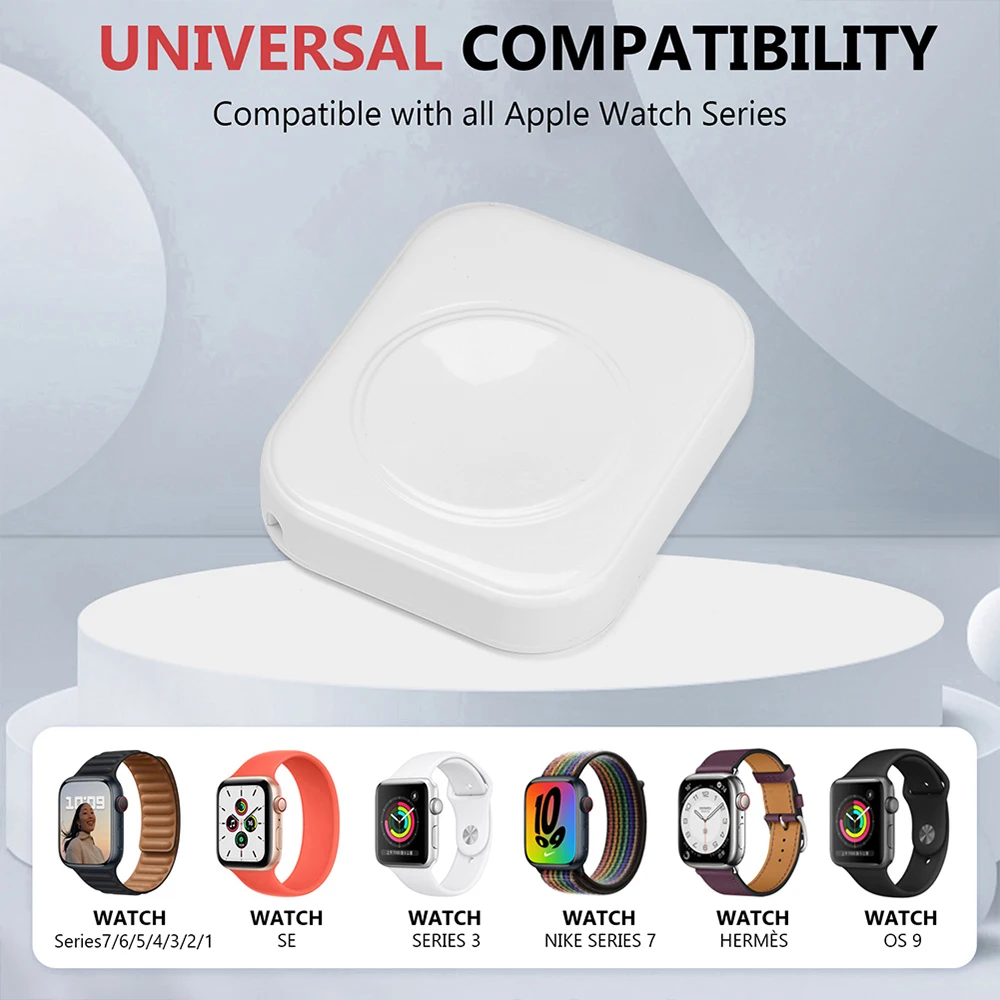 

Portable Magnetic Watch Wireless Fast Charger for iWatch series 9 8 7 6 5 SE Type C convert Charger for iWatch Series 6 5 3 2 1