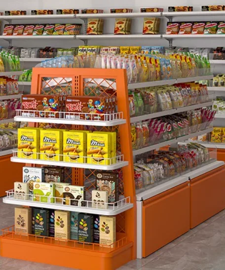 

Convenience store small food display rack supermarket snack rack