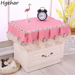 All-Purpose Covers Bedroom Bedside Cupboard Non-slip Dust-proof Floral Lace Luxury Nordic Small Table Cloth Furniture Home Decor