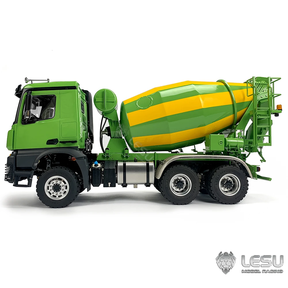 1/14 LESU Metal 6X6 RC Agitating Lorry Truck Electric Remoted Mixer Car Toucan Outdoor Toy 2-Speed Gearbox Vehicle Model TH22564