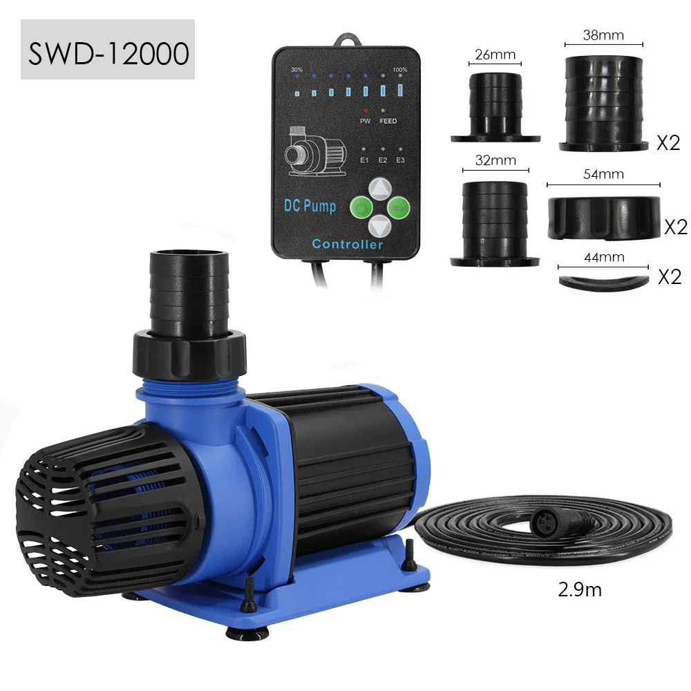 

24V DC 12000lh bombas sumergibles china Aqua Pond Circulation Fountain Pump silent aquarium dc water pump