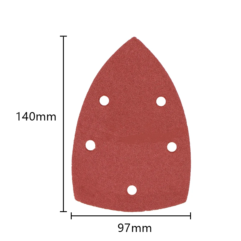 60pcs Triangle Sanding Pads Mouse Sander Pads Sandpaper With 5 Holes 60/80/120/180/240/400 Grit For Delta Sanders Abrasive Tools