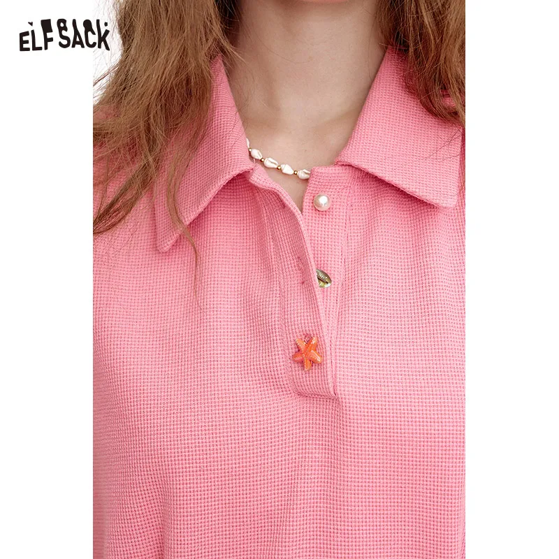 ELFSACK 2025 Summer New Arrivals Short Sleeved Casual T-Shirt Dress For Women