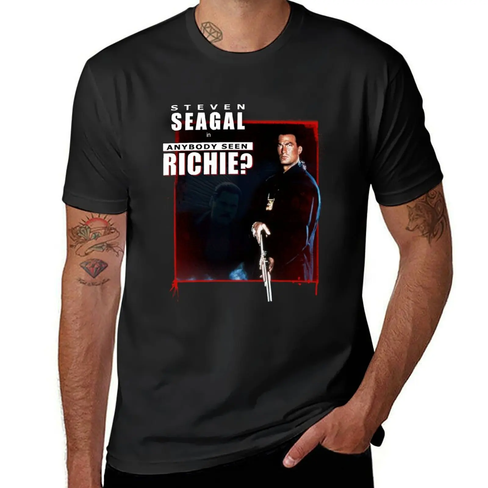 Out For Justice - Anybody Seen Richie? T-Shirt tees summer top plus size tops plain black t shirts men