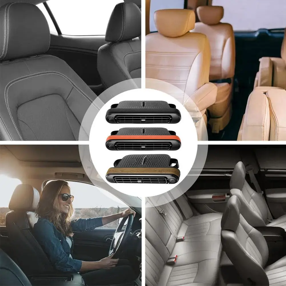 Car Rear Seat Cooling Fan Electric Twin Turbo Adjustable 3-speed Wind For Summer Cooling In The Car Rear Seat Fan Accessori C5V4