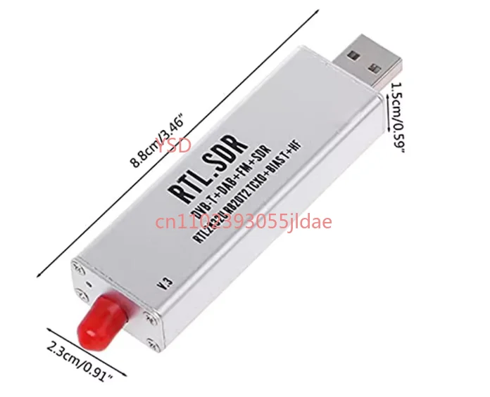 

TCXO RTL SDR Receiver R820T2 USB RTL-SDR with a Frequency Range from 0.1MHz to 1.7GHz