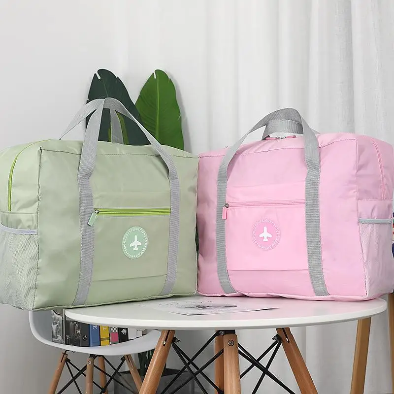 Oxford Faltbare Reisetasche mit rundem Etikett, Handgepäck-Koffer, Umzugstasche, Packtasche, Aufbewahrungstasche für Flugreisen – Detail 6