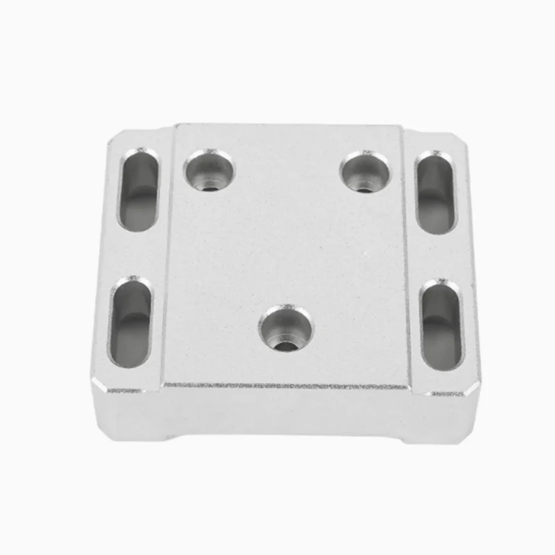 Black anodized CNC machined aluminum alloy mechanical bracket precision mechanical connection plate