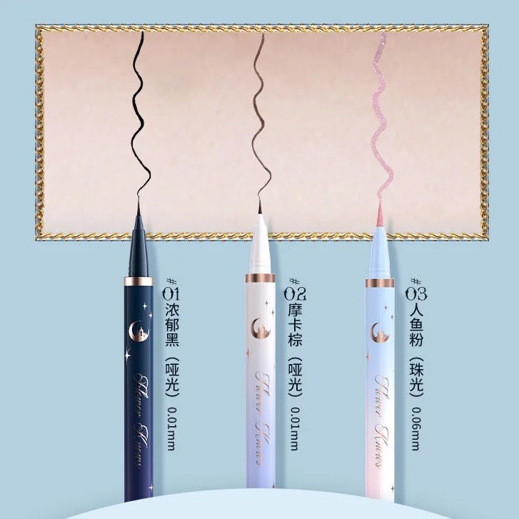 Flower Knows Moonlight Mermaid Eyeliner Pencil Liquid Fine Pen Waterproof Sweat Resistant