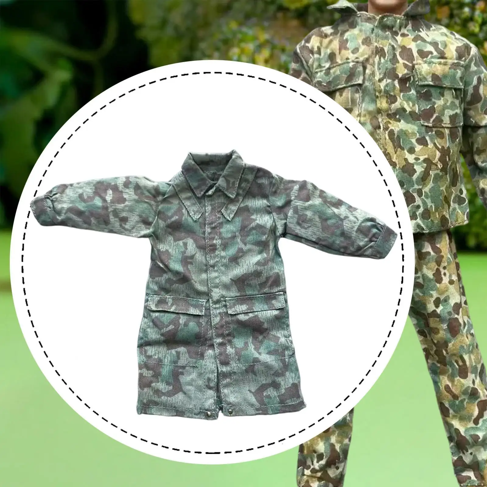 مقياس 1:6 ملابس معطف مصغر لشخصيات الحركة للرجال مقاس 12 بوصة #1