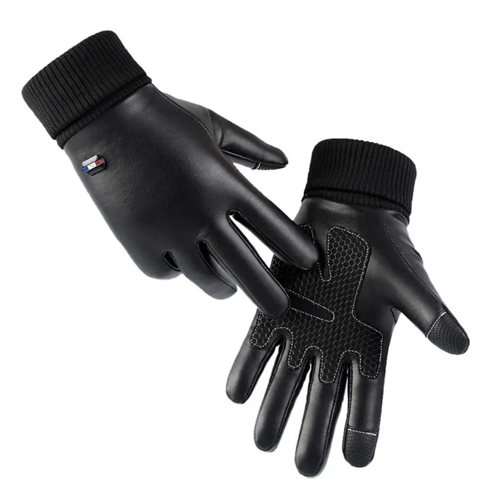 Bicycle Gloves 1 Pair Protective Touchscreen Non-slip  Fall Winter Male Ladies Motorcycle Cycling Gloves for Going Out