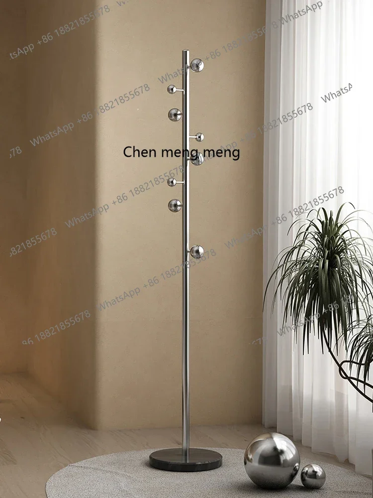 

D178 Light Luxury Hanger Floor Bedroom Stainless Steel Coat Rack Home Standing Living Room Corner Office Clothes Rack Furniture