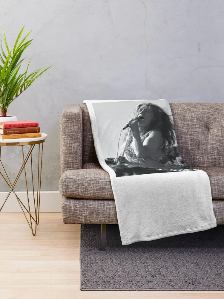 Janis Joplin Throw Blanket Thermal Bed covers Blankets