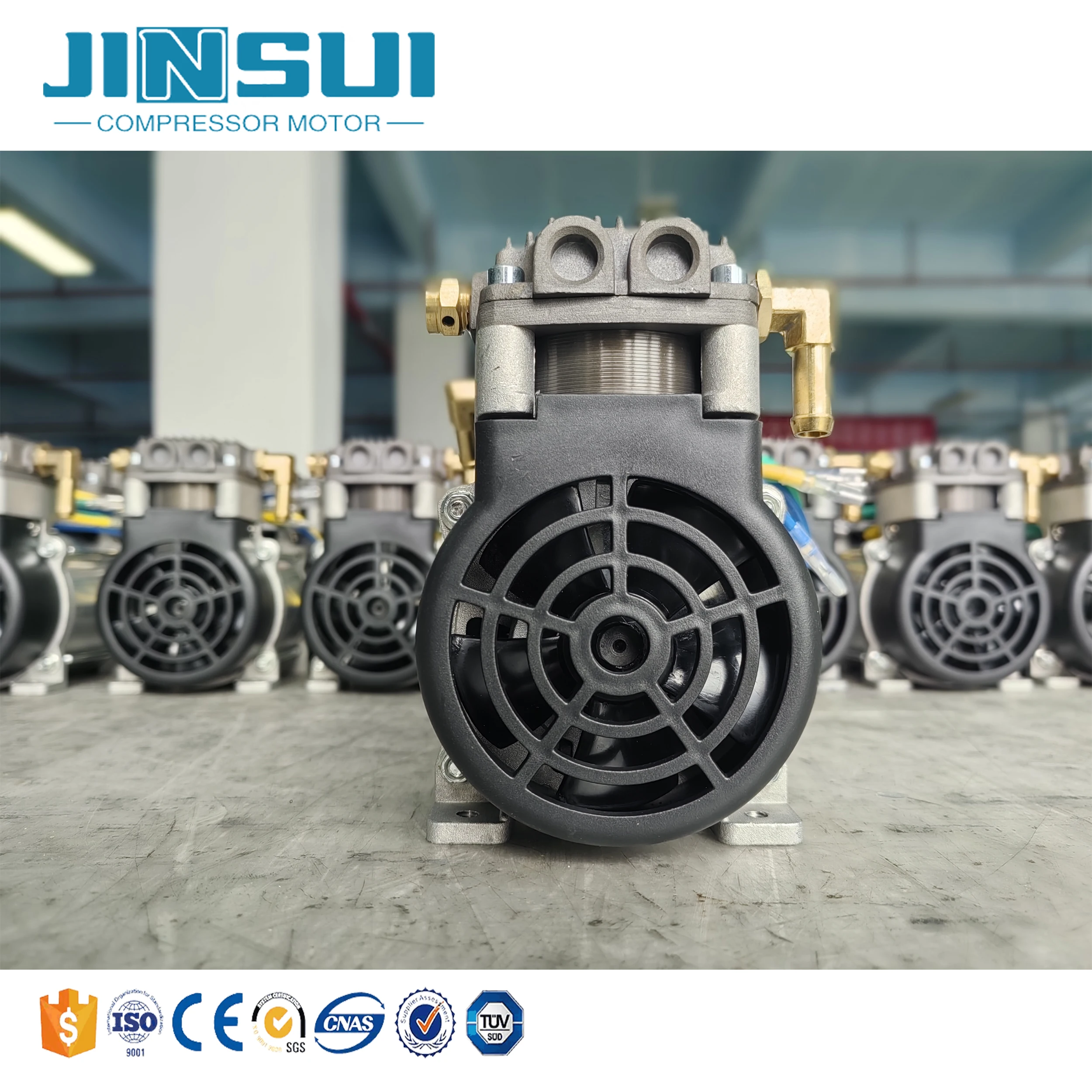 Luchtpomp 12V DC borstelloze zuigercompressorpomp voor auto