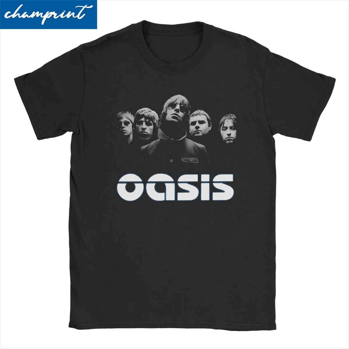 Definitely Maybe Rock Band Albums T-Shirt Men Women O-Oasis Vintage Pure Cotton Tees Crewneck Short Sleeve T Shirts Unique Tops