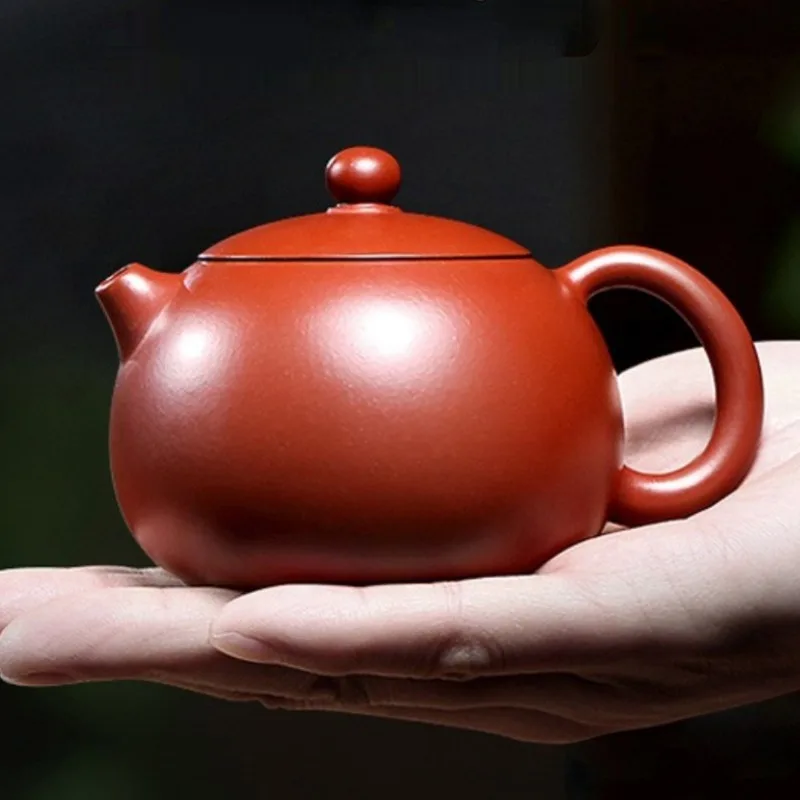 

Yixing Handmade purple clay teapot Dahongpao Tea Xishi Pot Tea pot Household Kung Fu tea set