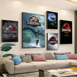 1pc Jurassic Park Dinosaur World Movie Poster Stickers Art Wall Murals Decor Game Room Decor Gifts Kawaii HD Painting Cat Cars