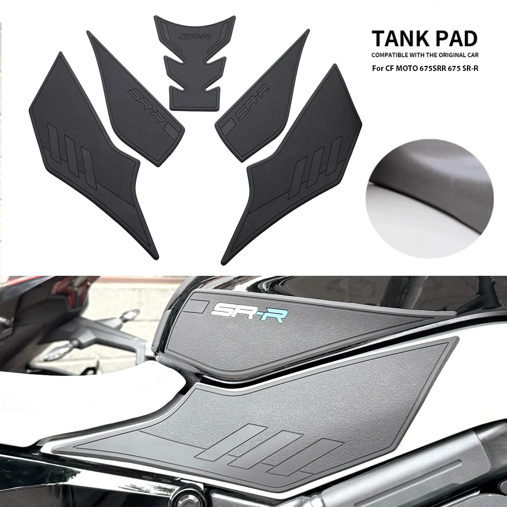 

NEW Motorcycle Tank Traction Side Pad Knee Grip Protective Sticker Cover FOR 675SR 675SR-R SR675 675 SR Parts 2024 2025 2026