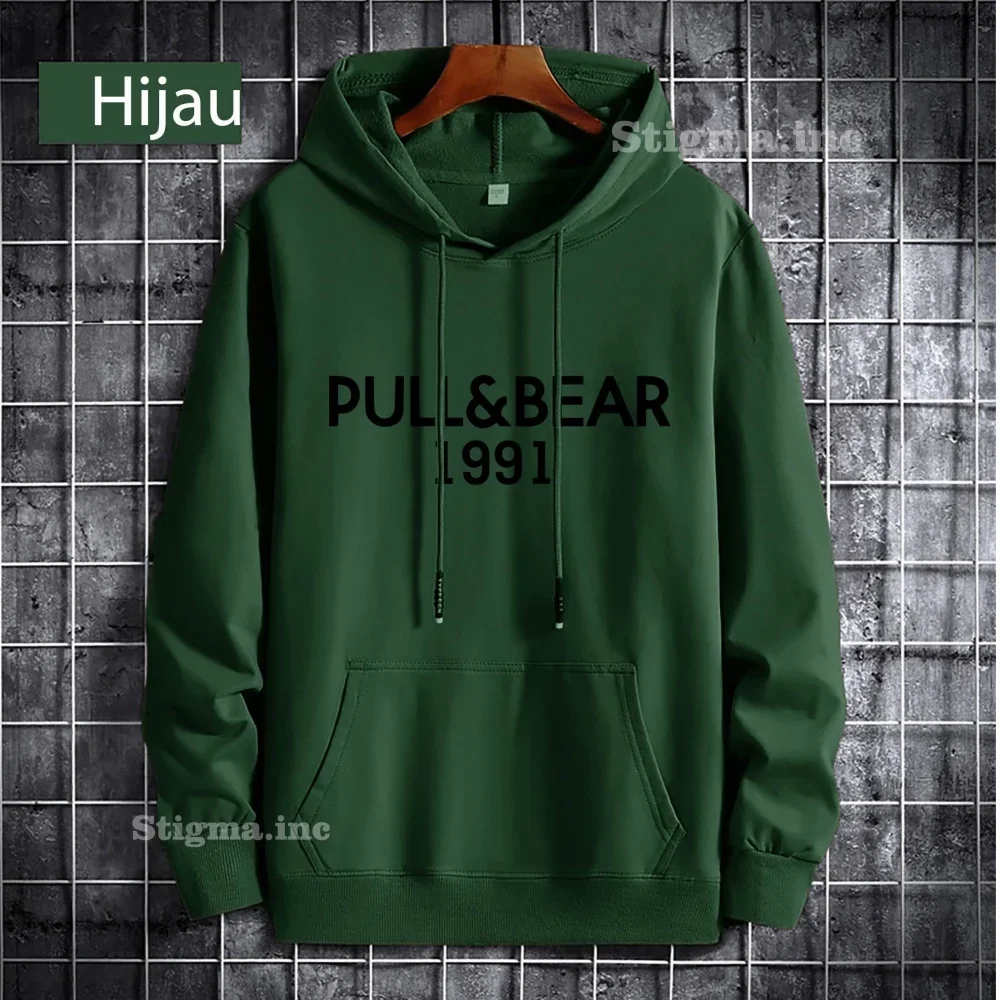 2026 NEW Sweater Hoodie PULL BEAR Pria Wanita Jaket Distro BIG SIZE Fleece Tebal