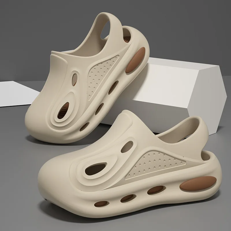 

Детские уличные сандалии, летняя нескользящая обувь с отверстиями, пляжная одежда, тапочки, домашние тапочки из материала EVA