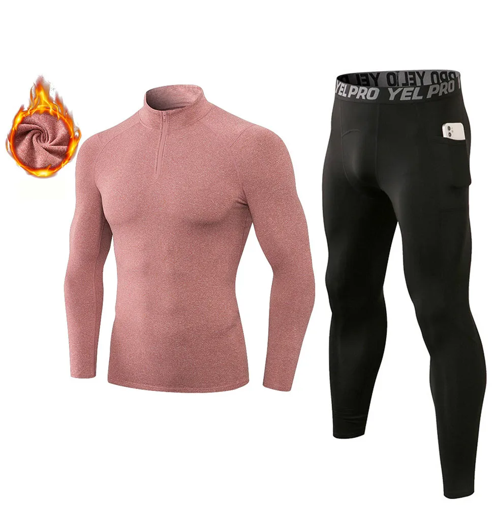 Fanceey Fleece Thermo Underwear Winter Thermal Men Long Johns Warm Thermal Clothing Rashgard Kit Long Compression Underwear NEW